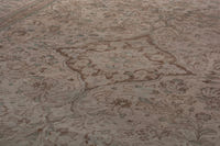 Turkish Anatolian oversized rug in taupe and greige, view 20 of 20