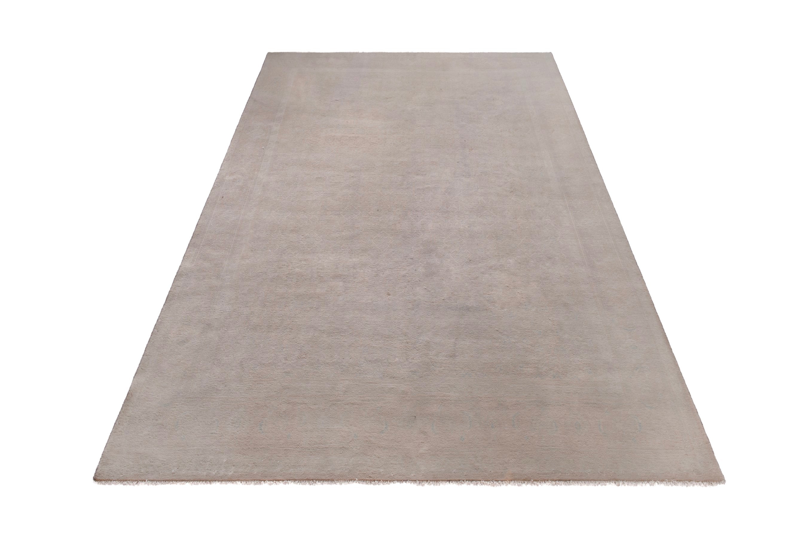 Persian Mahal oversized rug in taupe and greige, view 2 of 17