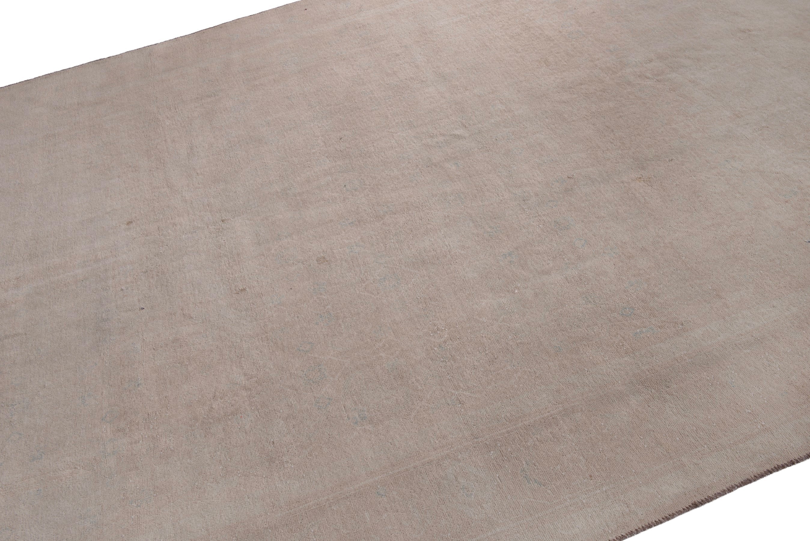 Persian Mahal oversized rug in taupe and greige, view 6 of 17