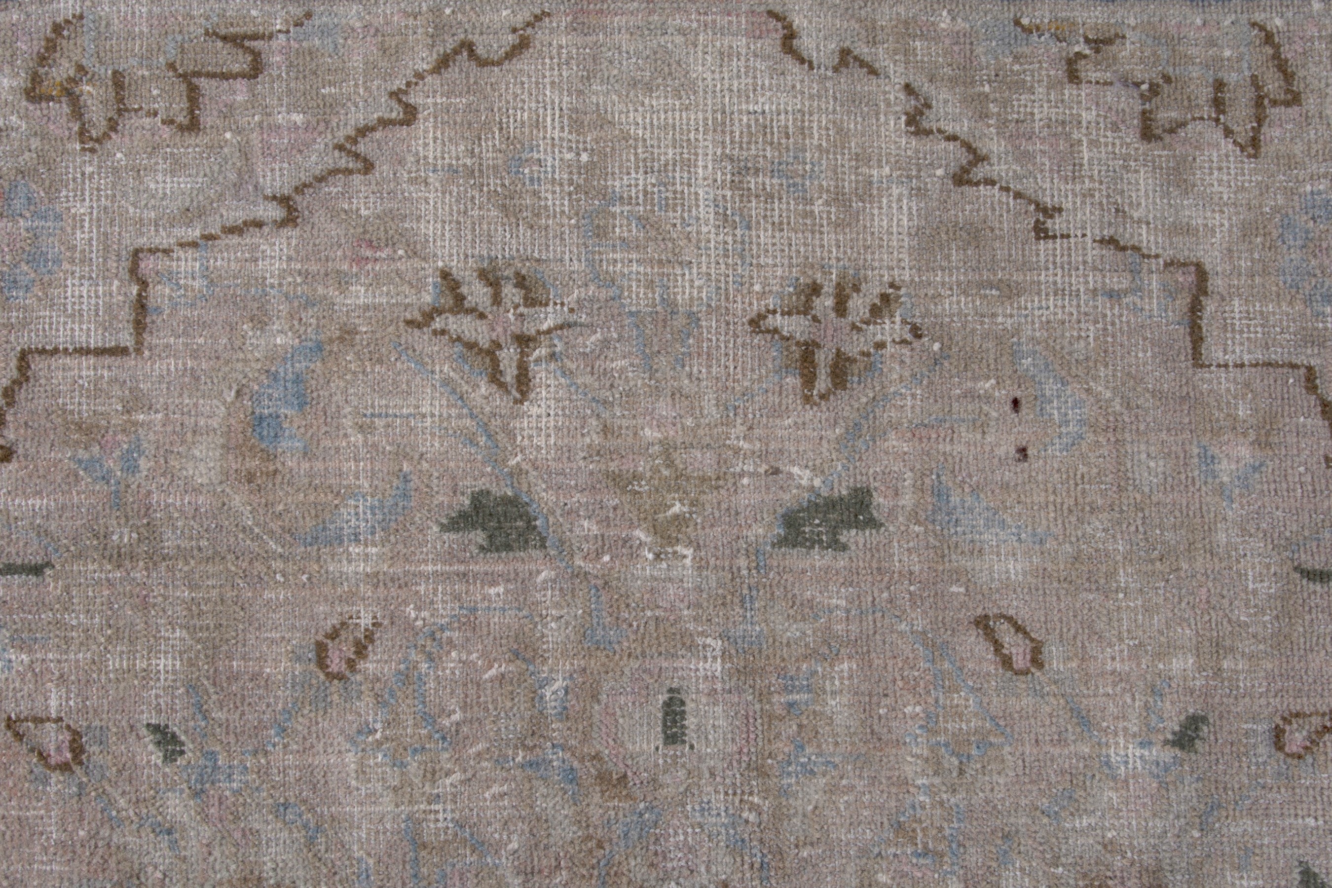 Persian Sabzevar oversized rug in greige and dusty rose, view 13 of 18