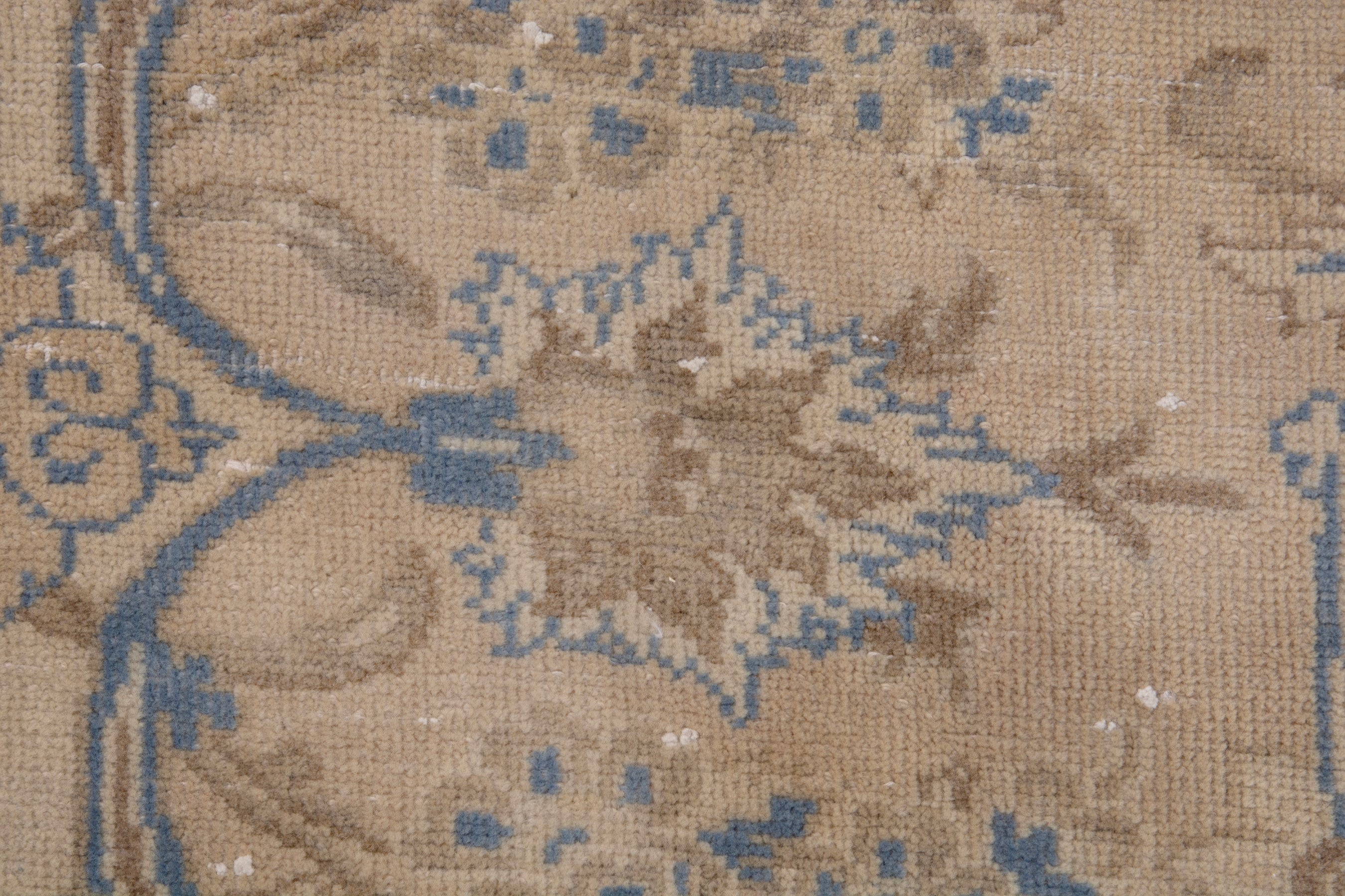 Persian Najafabad oversized rug in beige and denim, view 11 of 19