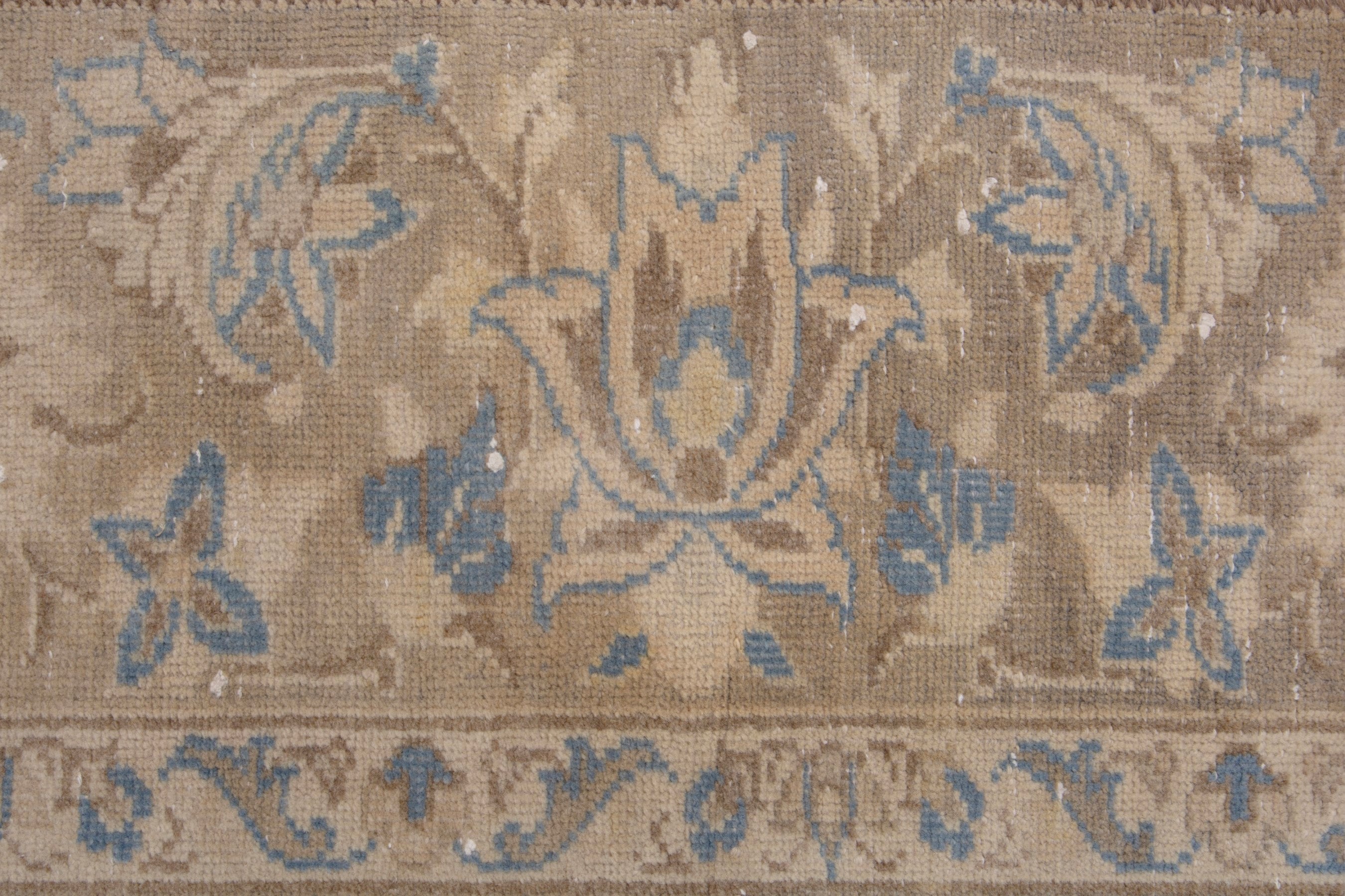 Persian Najafabad oversized rug in beige and denim, view 12 of 19