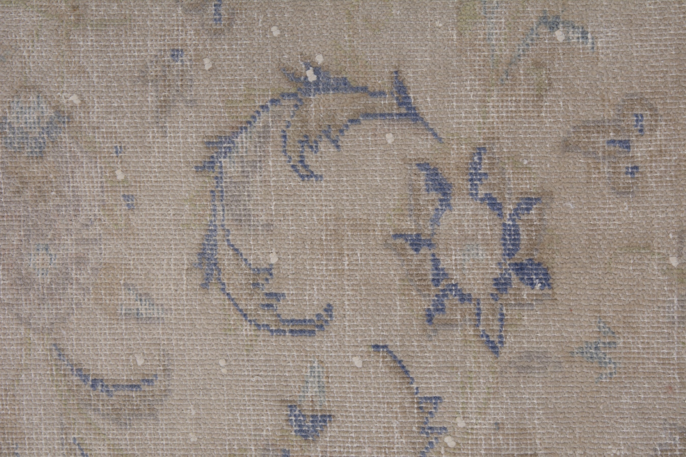 Persian Kashan oversized rug in greige and taupe, view 11 of 16