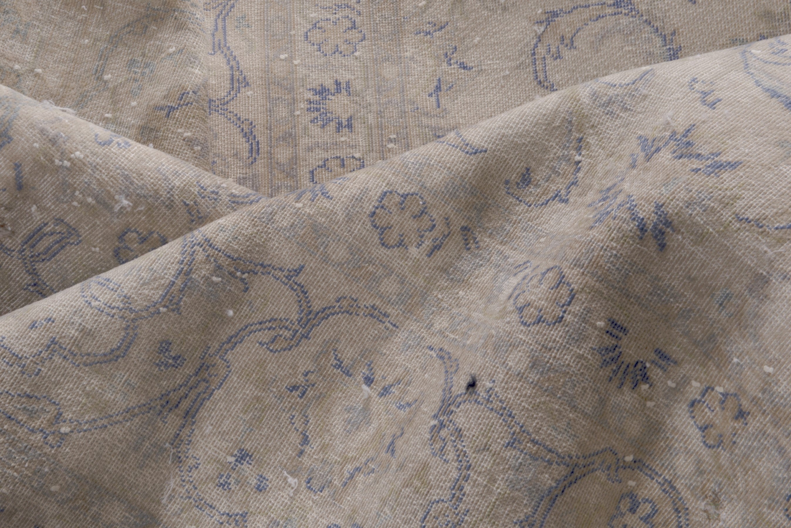 Persian Kashan oversized rug in greige and taupe, view 13 of 16