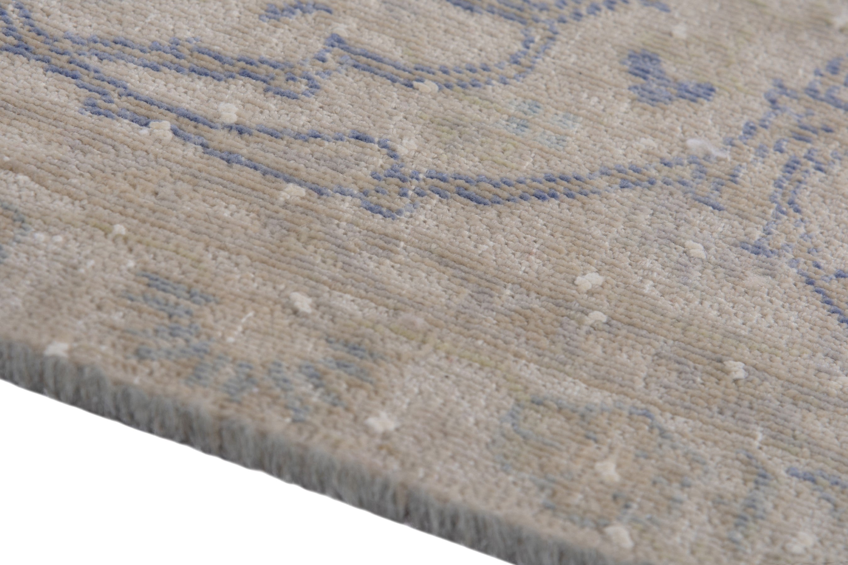 Persian Kashan oversized rug in greige and taupe, view 8 of 16