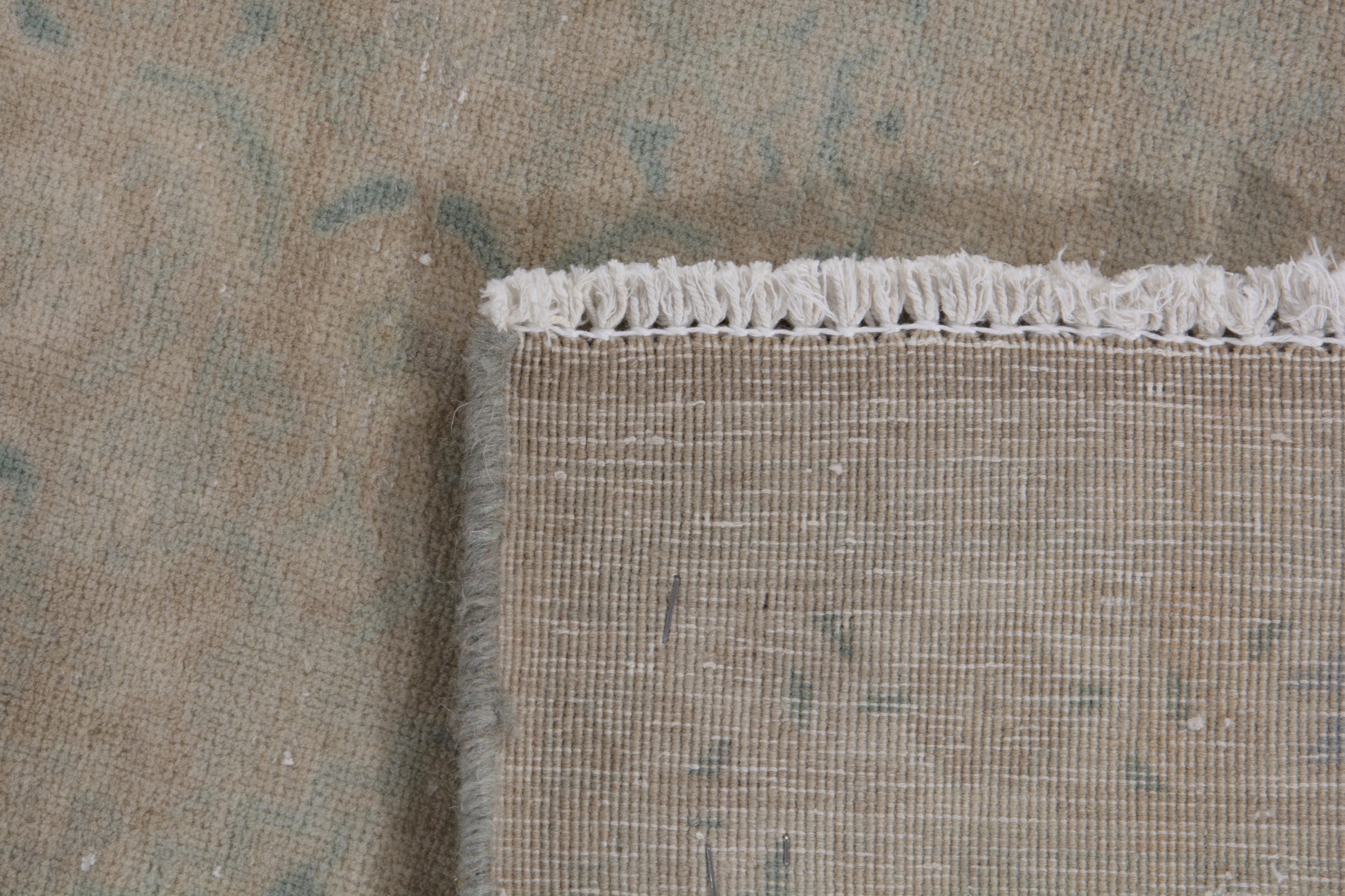 Persian Khoy oversized rug in greige, view 18 of 18