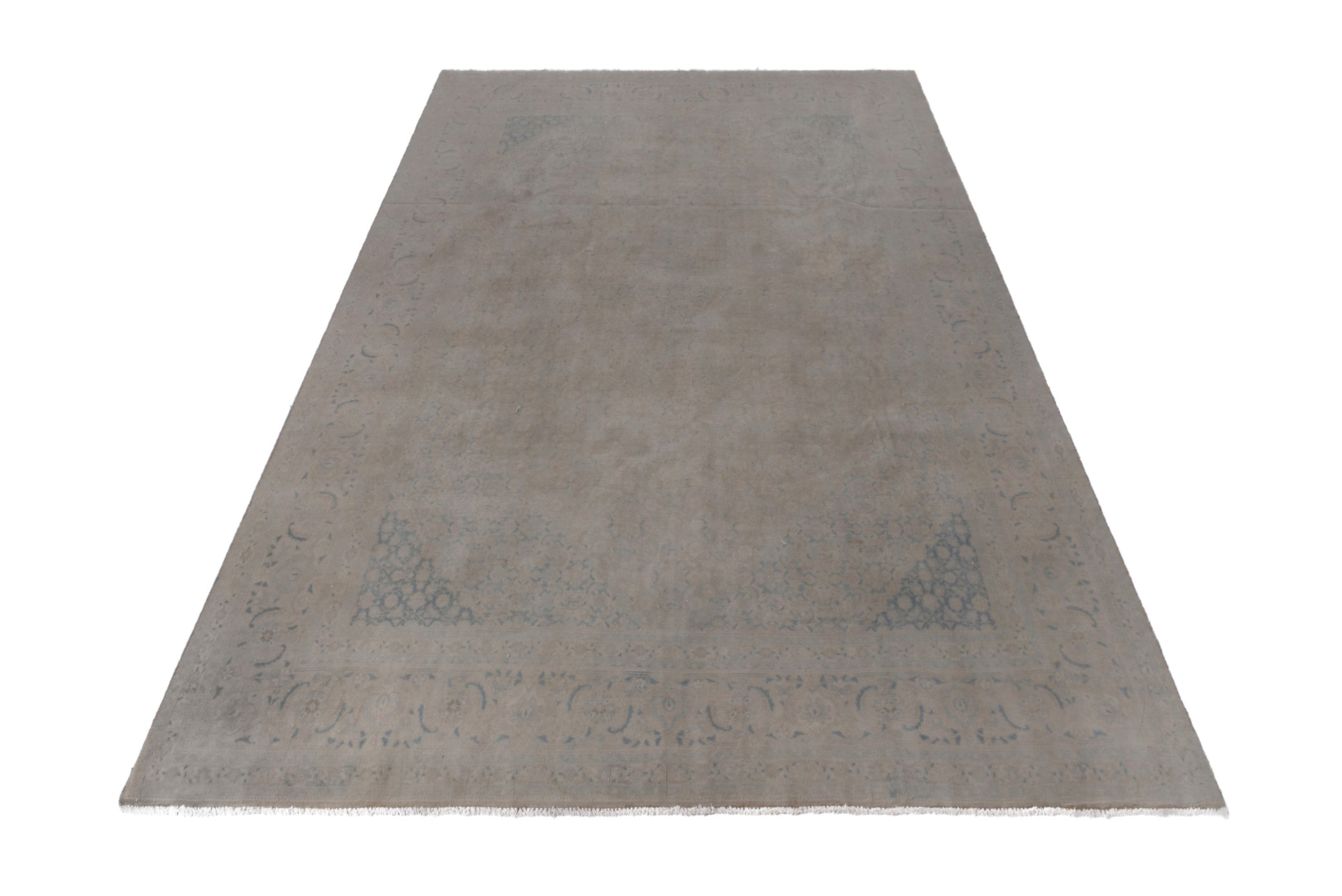 Persian Khoy oversized rug in greige, view 2 of 18