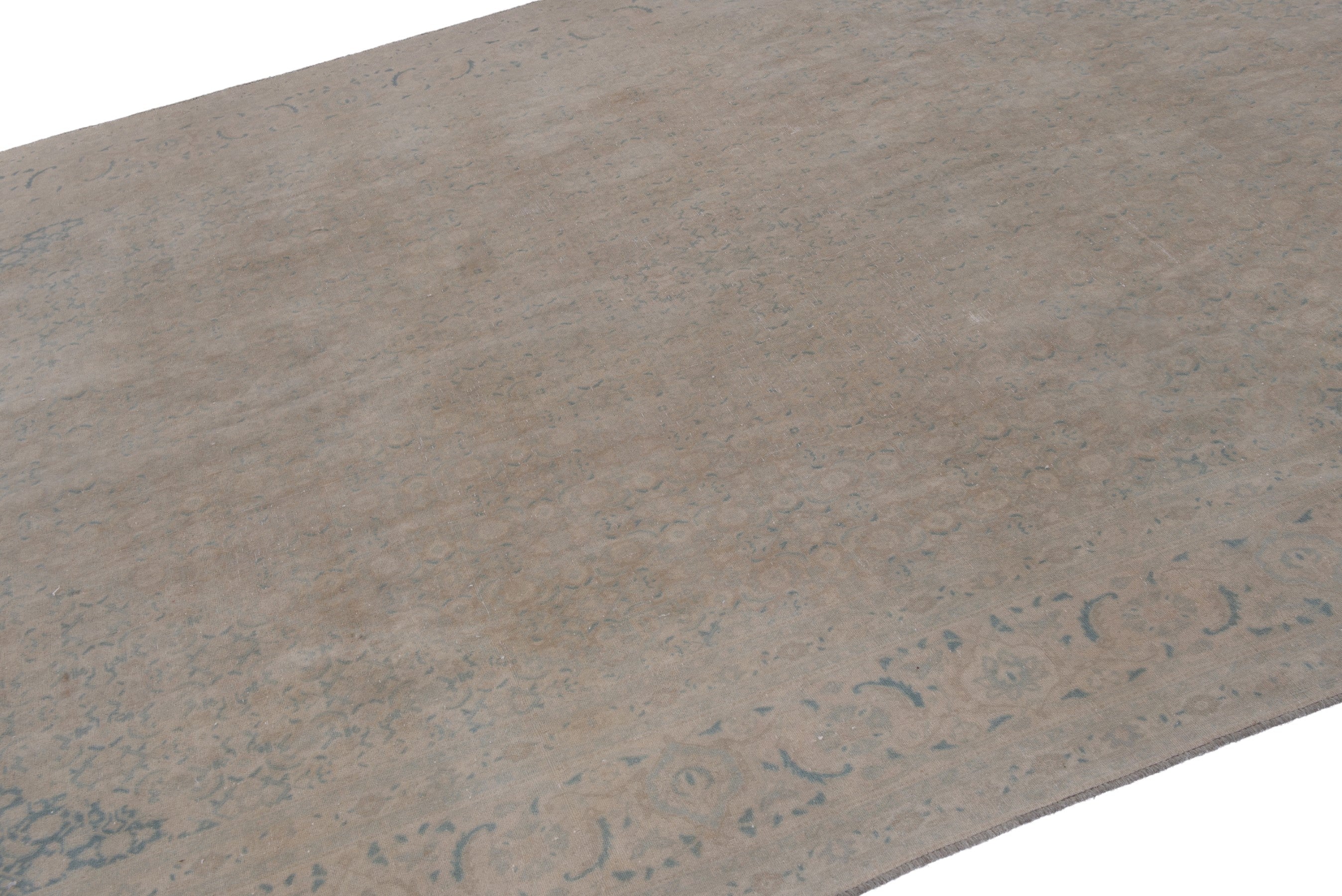 Persian Khoy oversized rug in greige, view 6 of 18