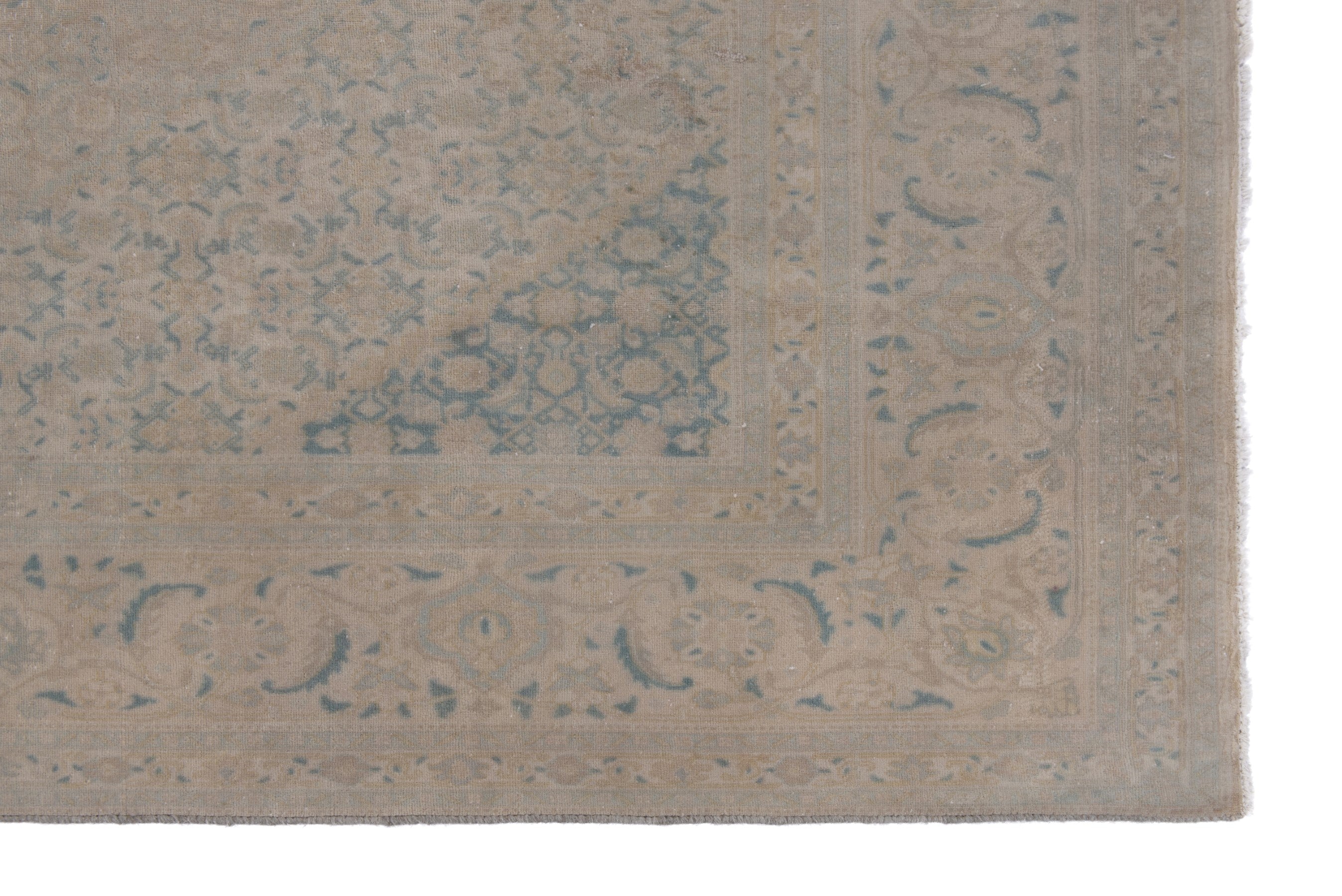Persian Khoy oversized rug in greige, view 5 of 18