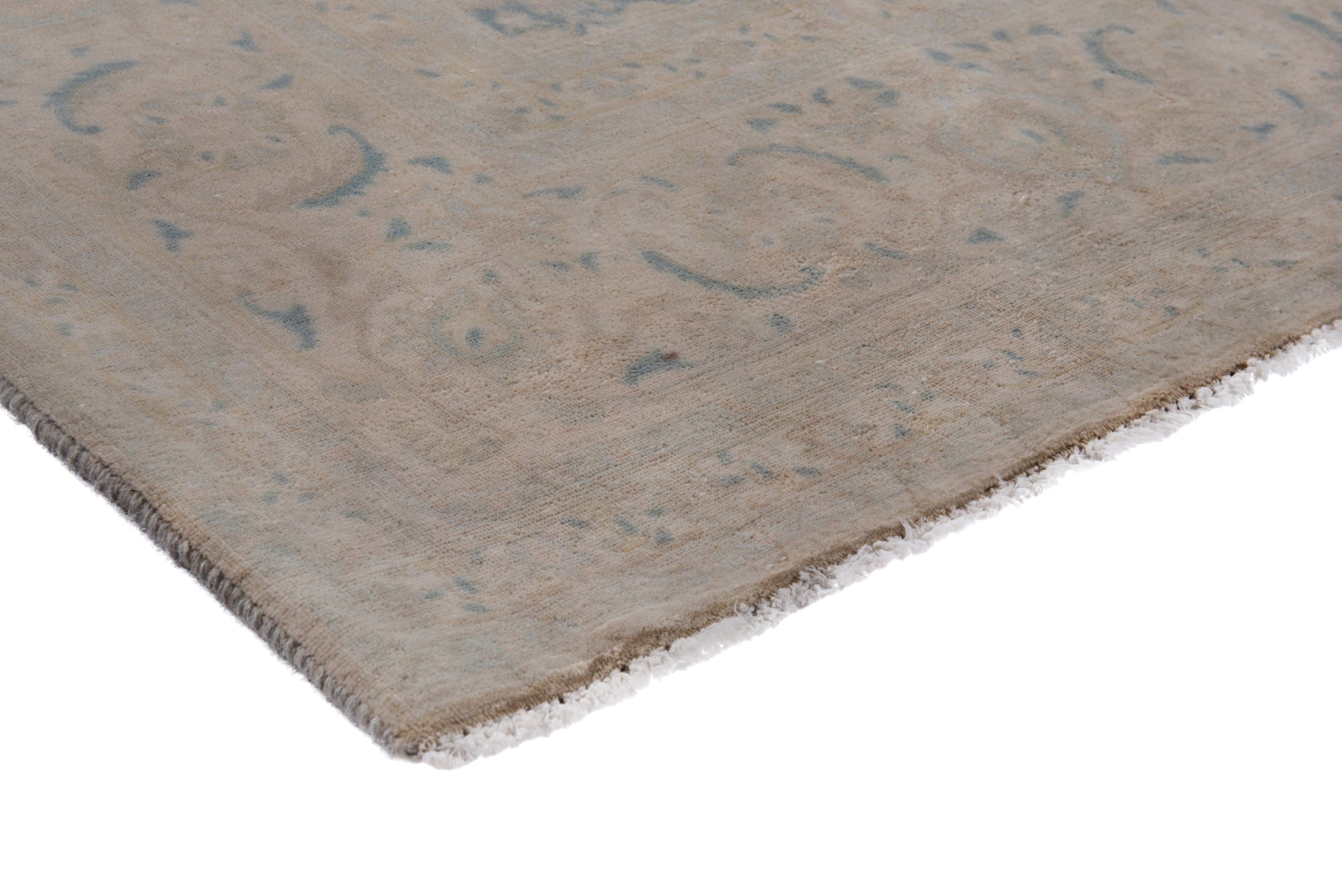 Persian Khoy oversized rug in greige, view 4 of 18