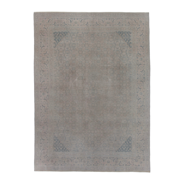 Persian Khoy oversized rug in greige, 7'11" x 10'11"