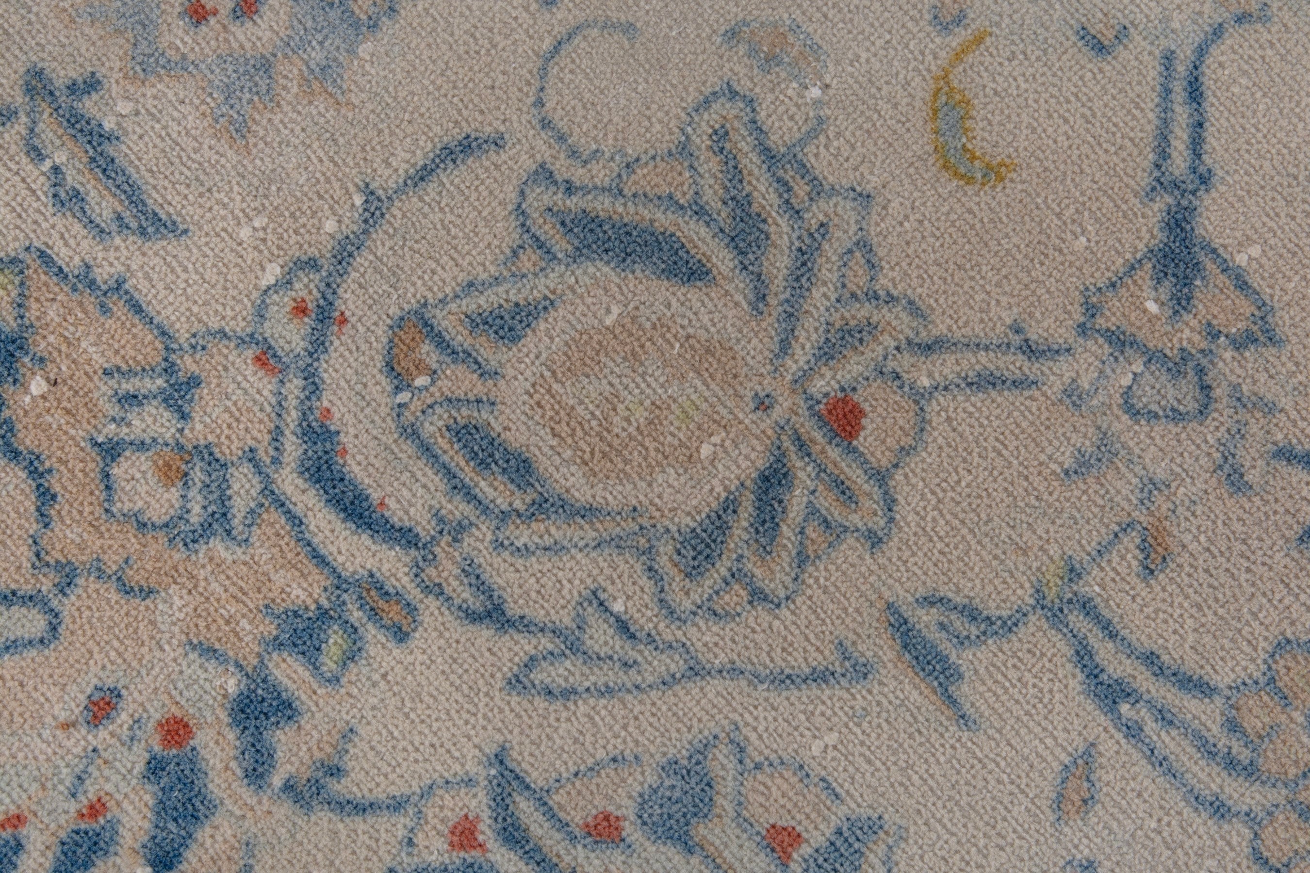 Persian Kashan oversized rug in taupe and greige, view 11 of 20