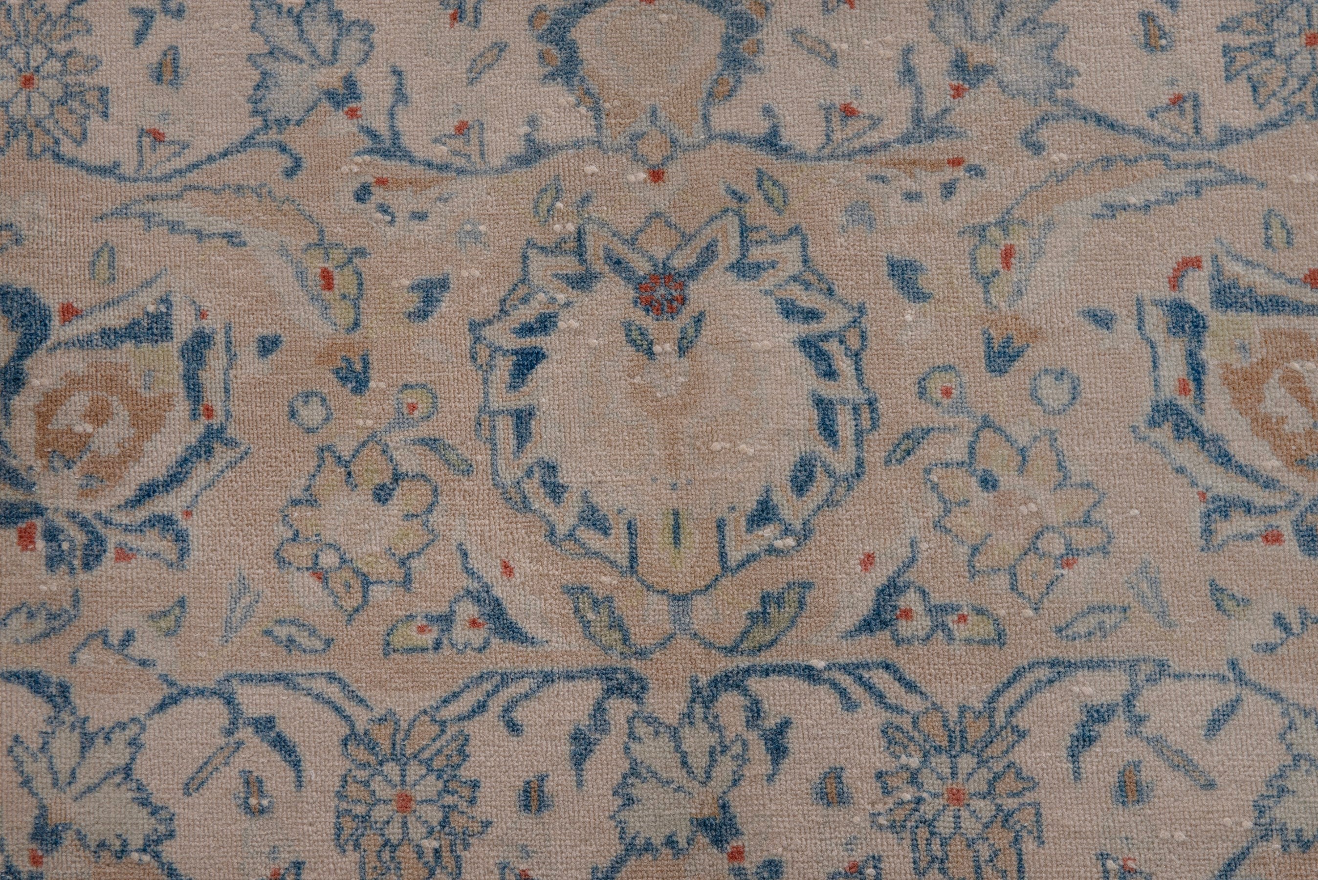 Persian Kashan oversized rug in taupe and greige, view 14 of 20