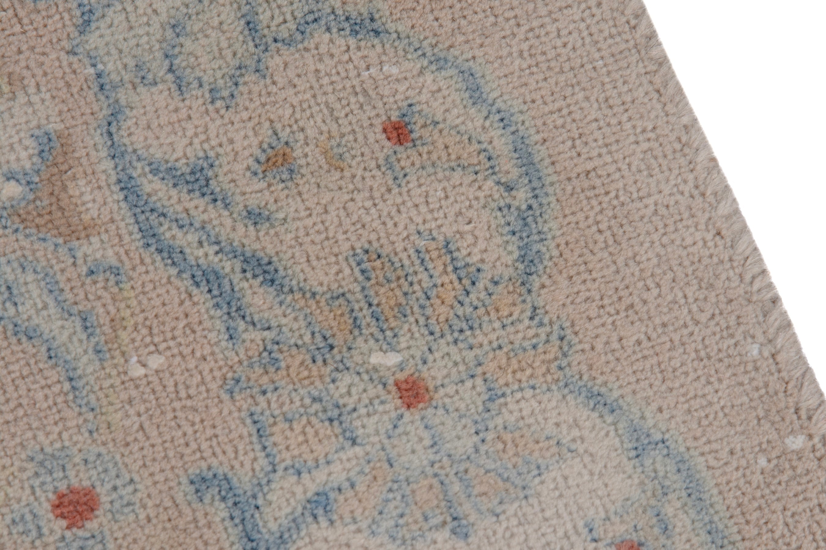 Persian Kashan oversized rug in taupe and greige, view 7 of 20
