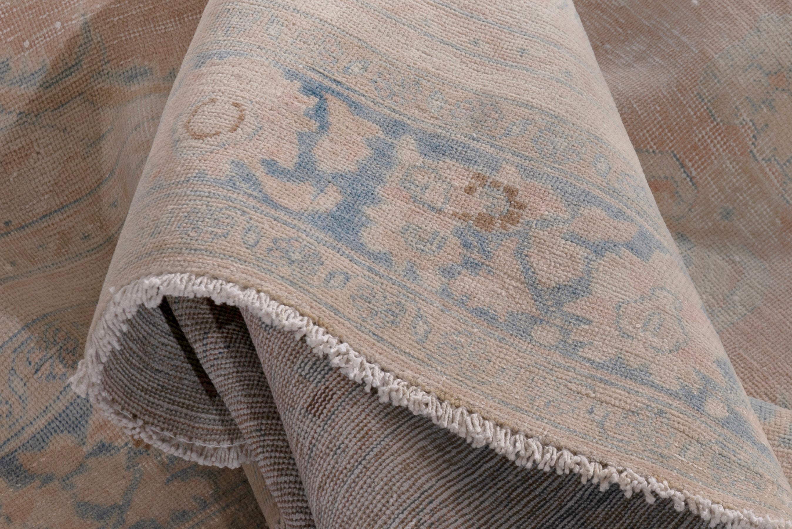 Persian Vist oversized rug in dusty rose and greige, view 19 of 20