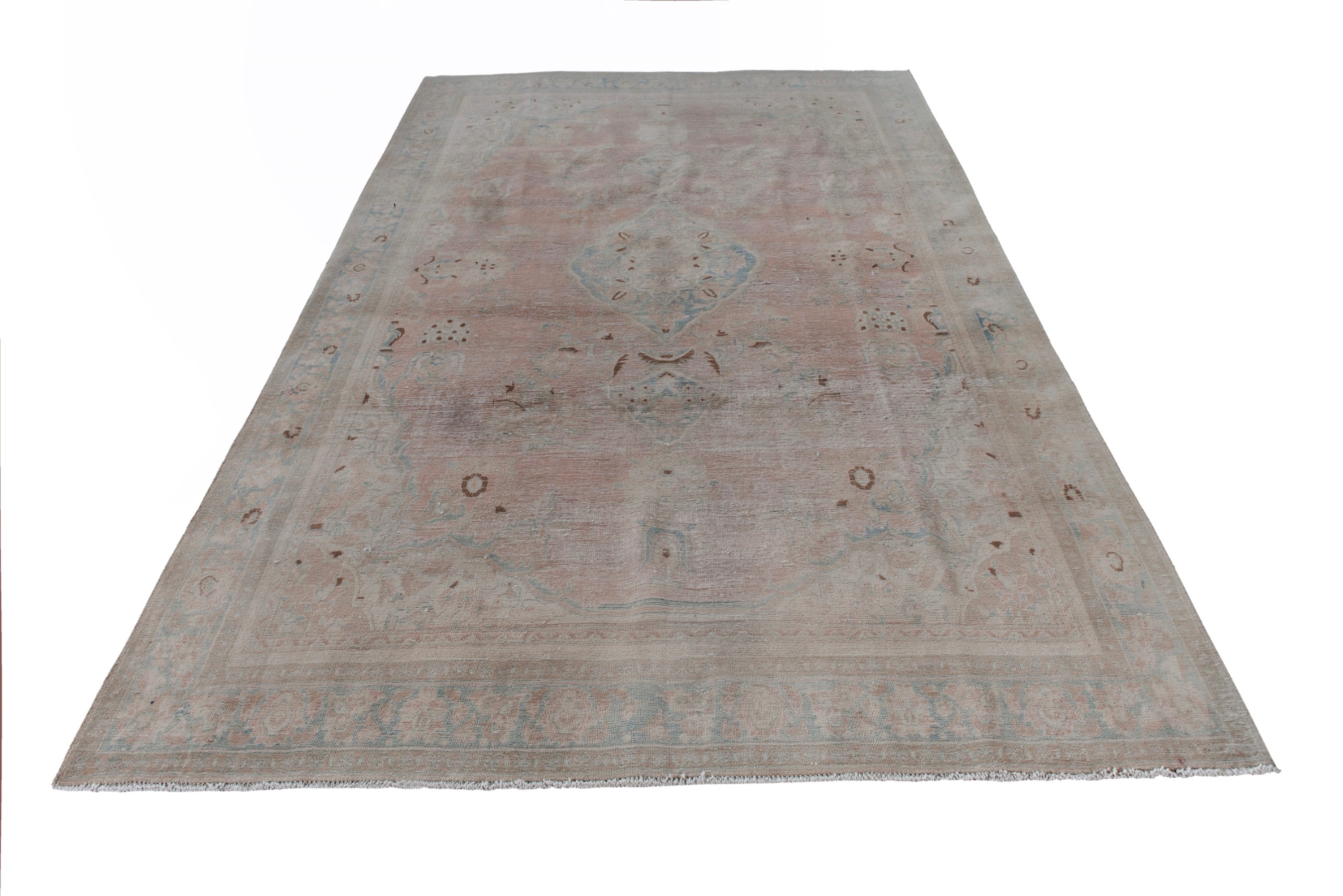 Persian Vist oversized rug in dusty rose and greige, view 2 of 20