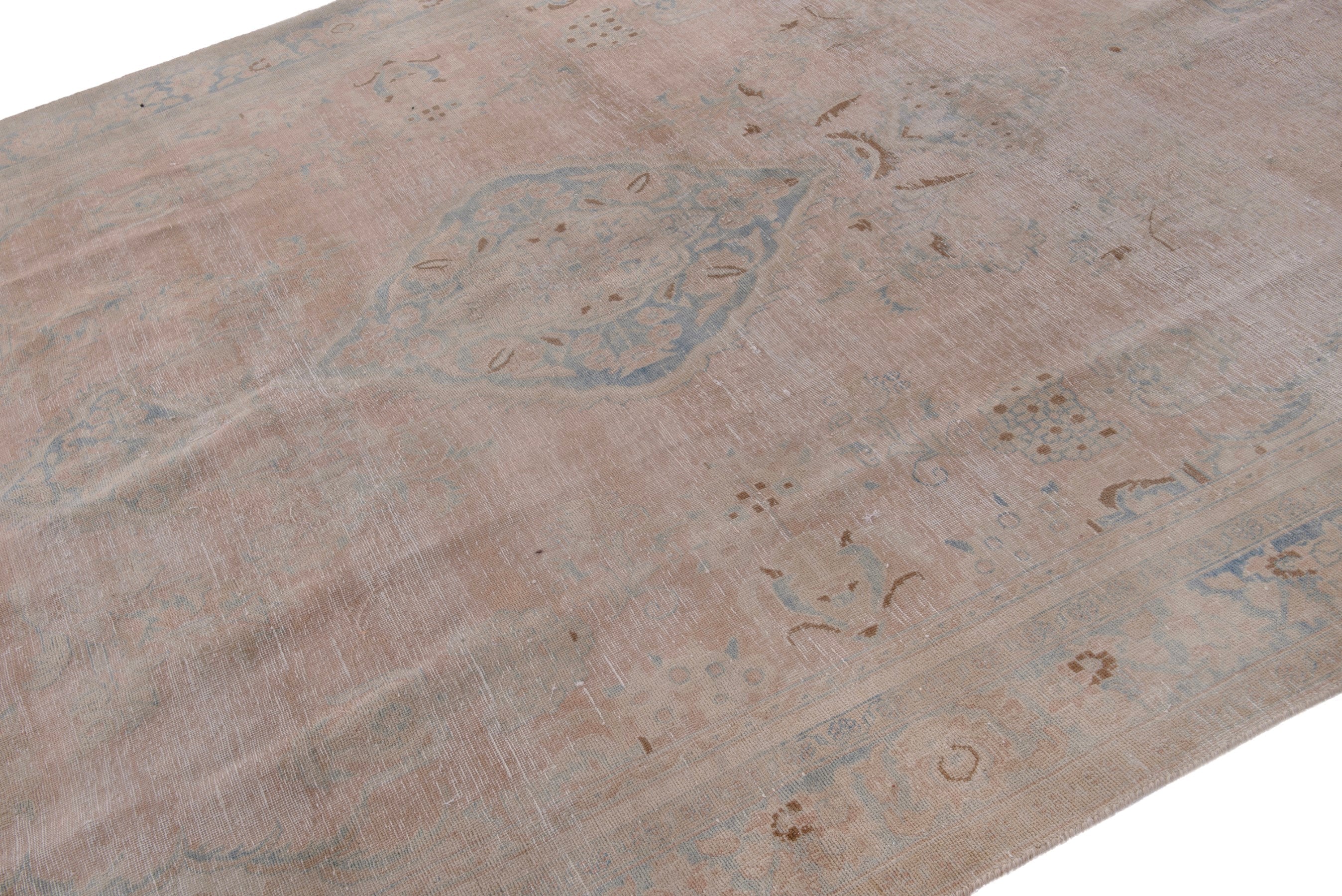 Persian Vist oversized rug in dusty rose and greige, view 6 of 20
