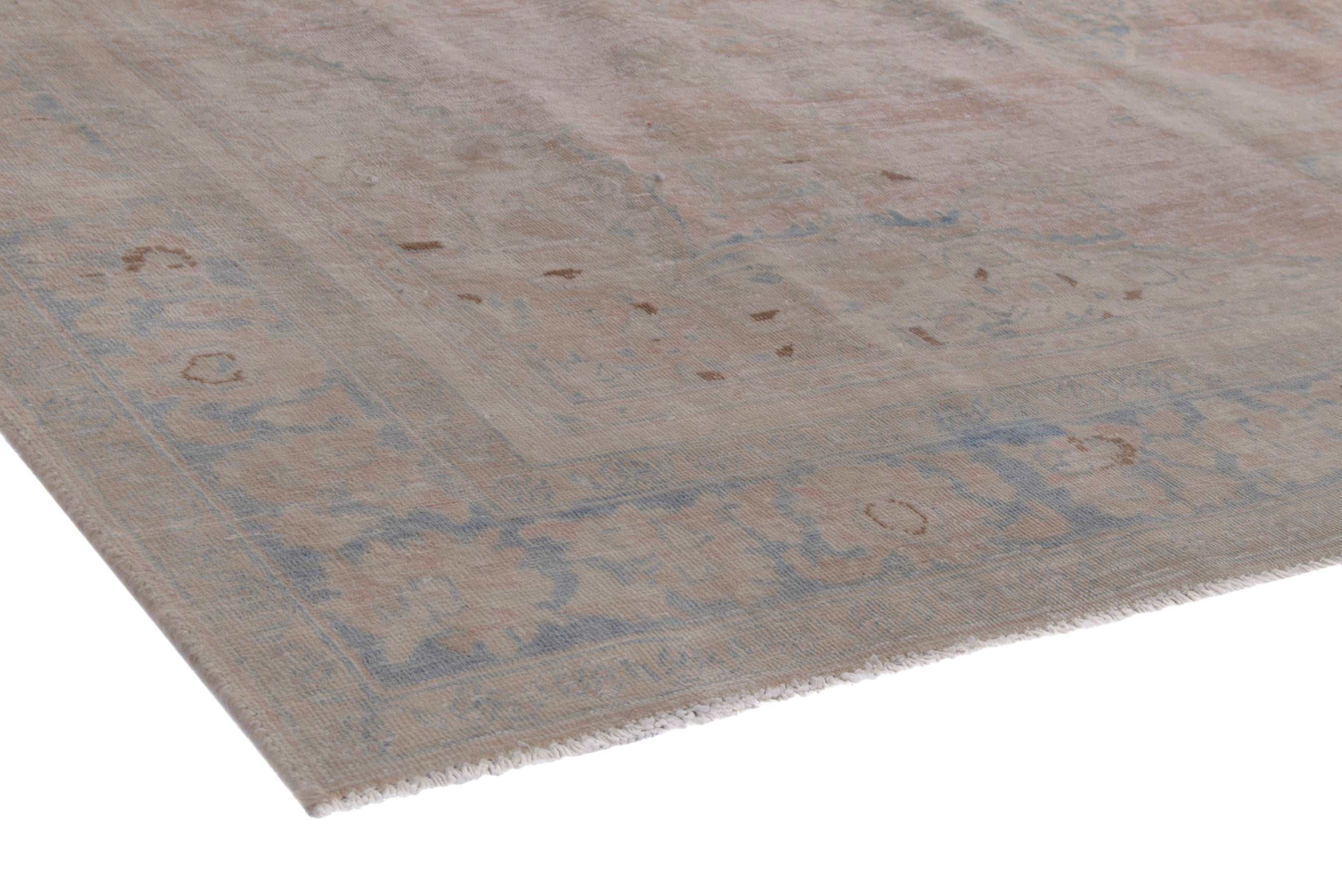 Persian Vist oversized rug in dusty rose and greige, view 4 of 20