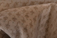 Turkish Anatolian accent rug in tan and brown, view 8 of 17