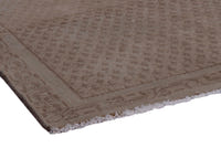 Turkish Anatolian accent rug in tan and brown, view 14 of 17