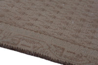 Turkish Anatolian accent rug in tan and brown, view 16 of 17