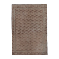 Turkish Anatolian accent rug in tan and brown, 3'1" x 4'2"