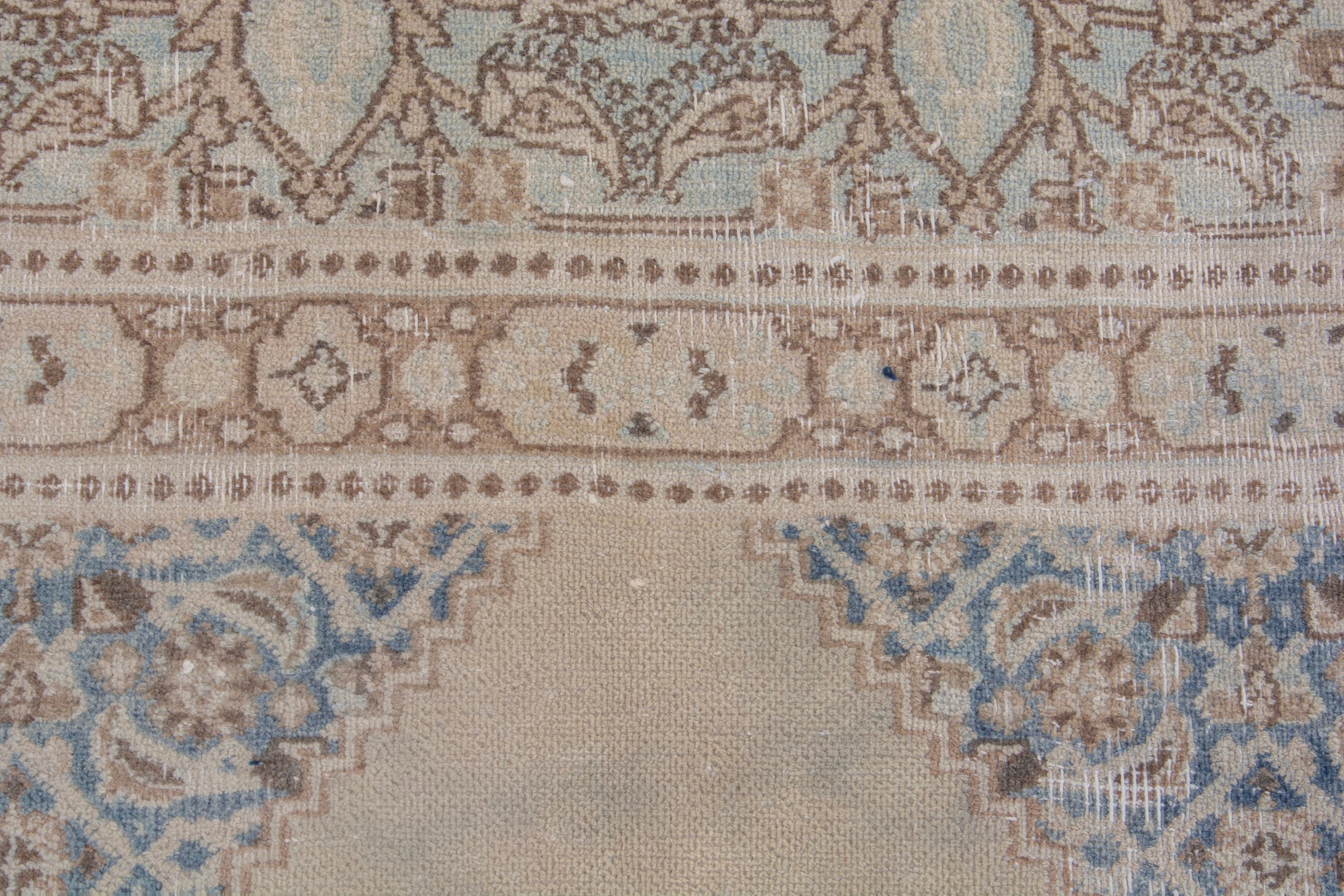 Persian Birjand area rug in cream and sage, view 13 of 18