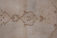 Turkish Anatolian accent rug in stone and greige, view 4 of 19