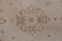 Turkish Anatolian accent rug in stone and greige, view 6 of 19