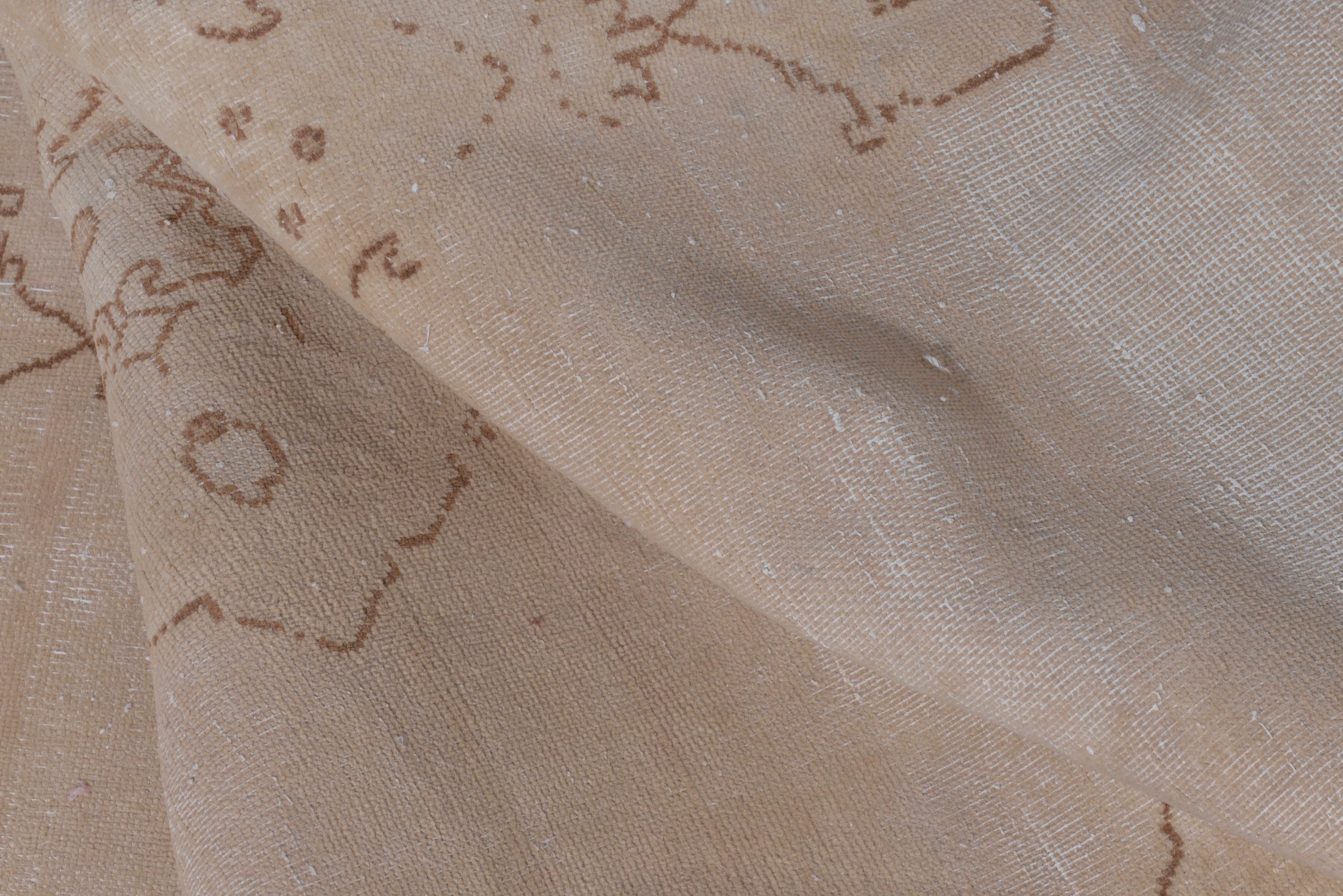 Turkish Anatolian accent rug in stone and greige, view 14 of 18