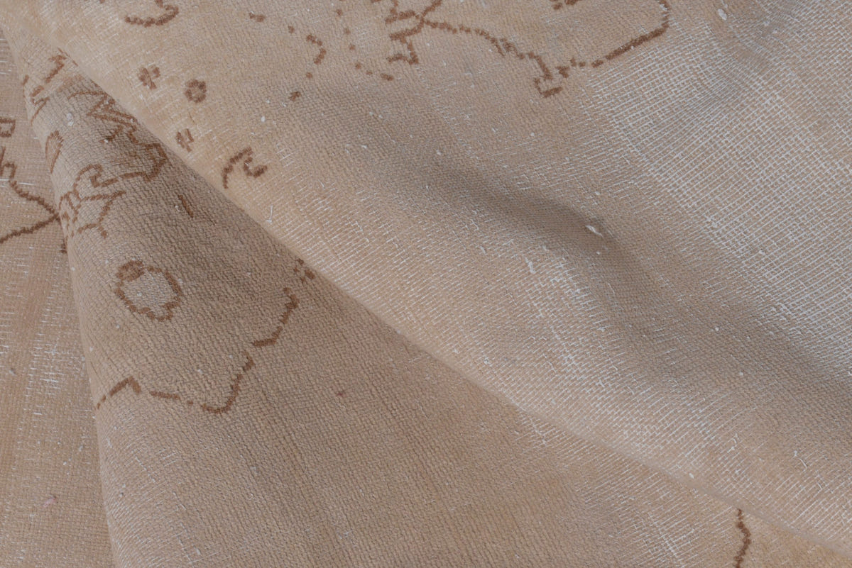 Turkish Anatolian accent rug in stone and greige, view 7 of 19