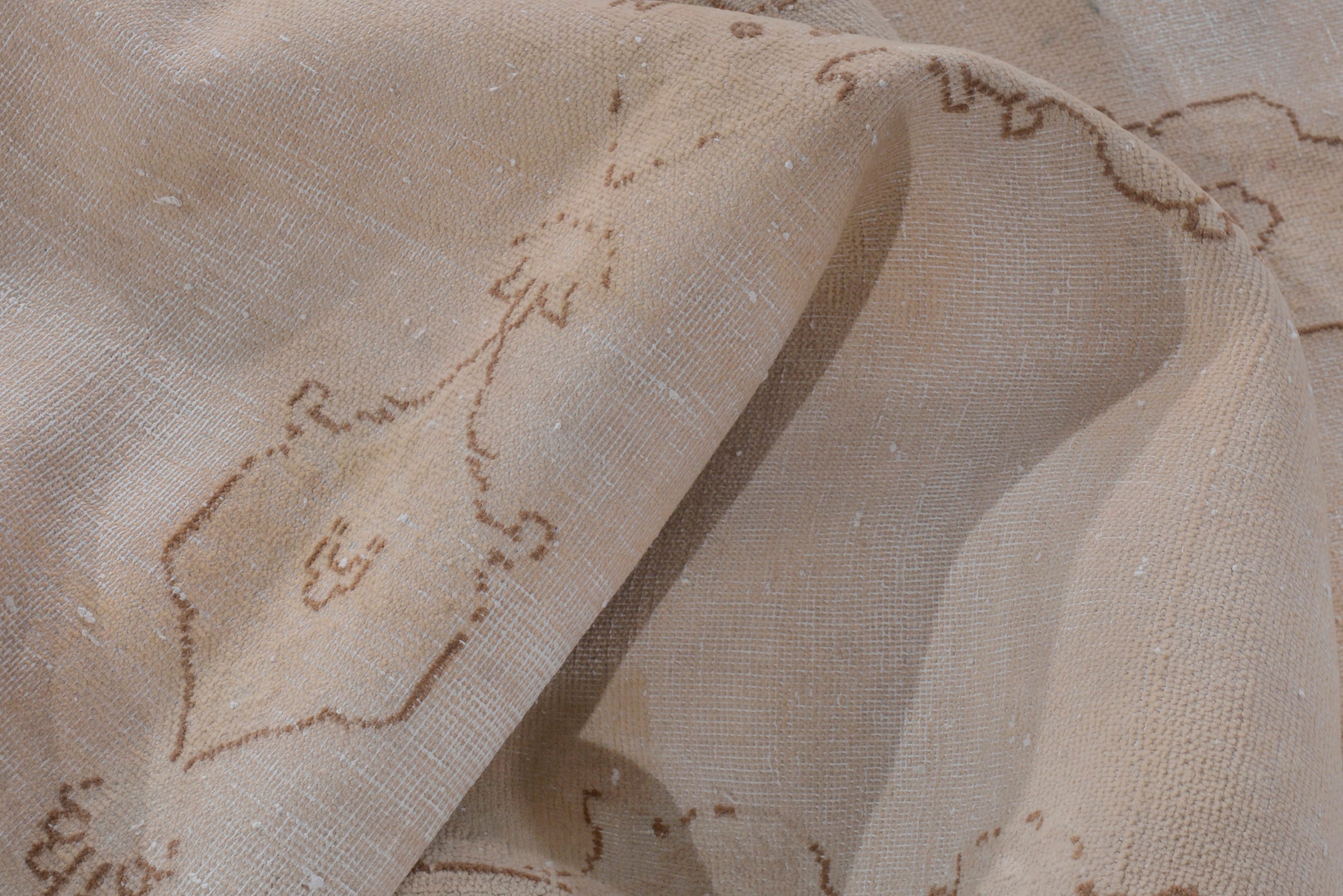 Turkish Anatolian accent rug in stone and greige, view 16 of 18