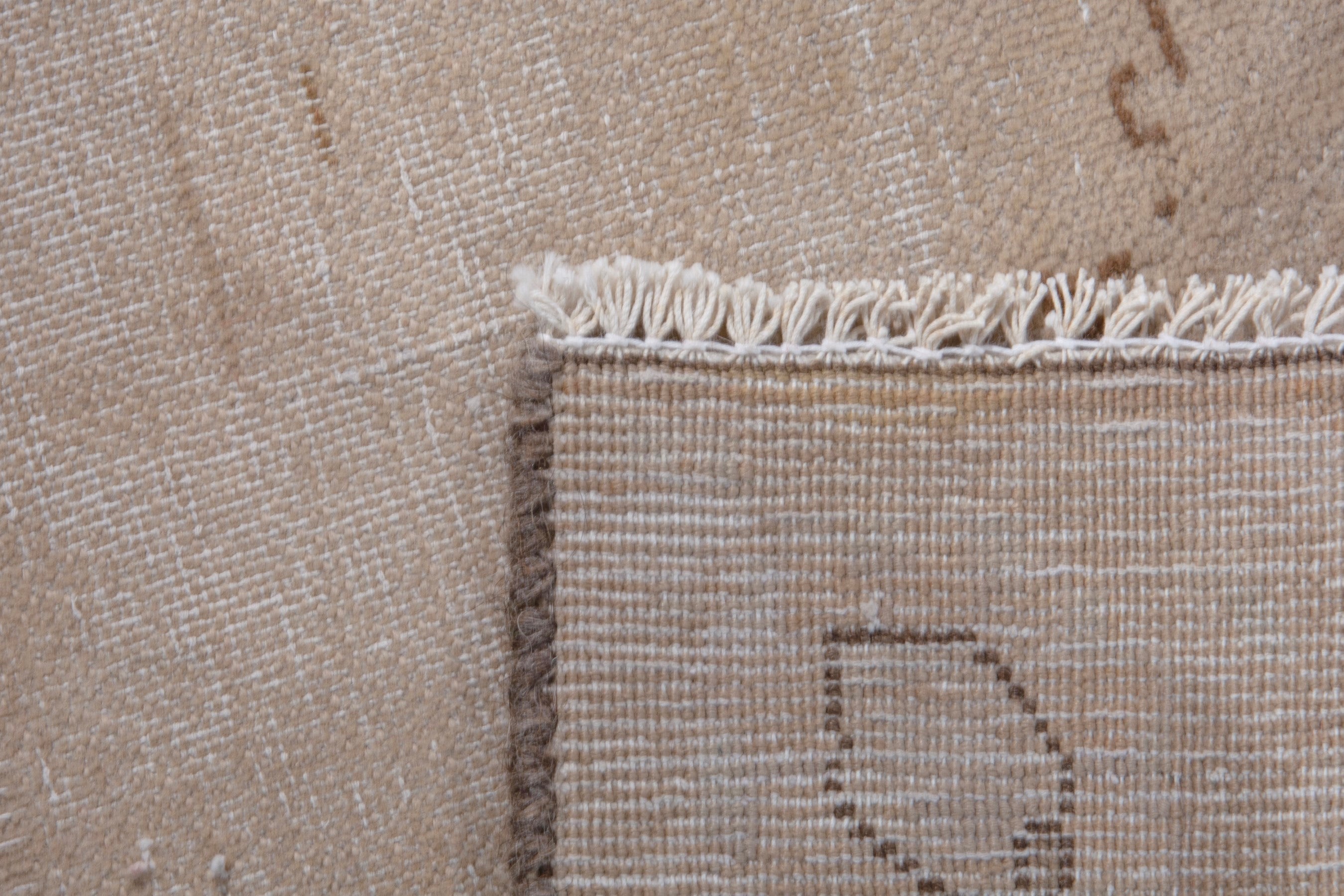 Turkish Anatolian accent rug in stone and greige, view 18 of 18