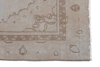 Turkish Anatolian accent rug in stone and greige, view 15 of 19