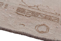 Turkish Anatolian accent rug in stone and greige, view 18 of 19