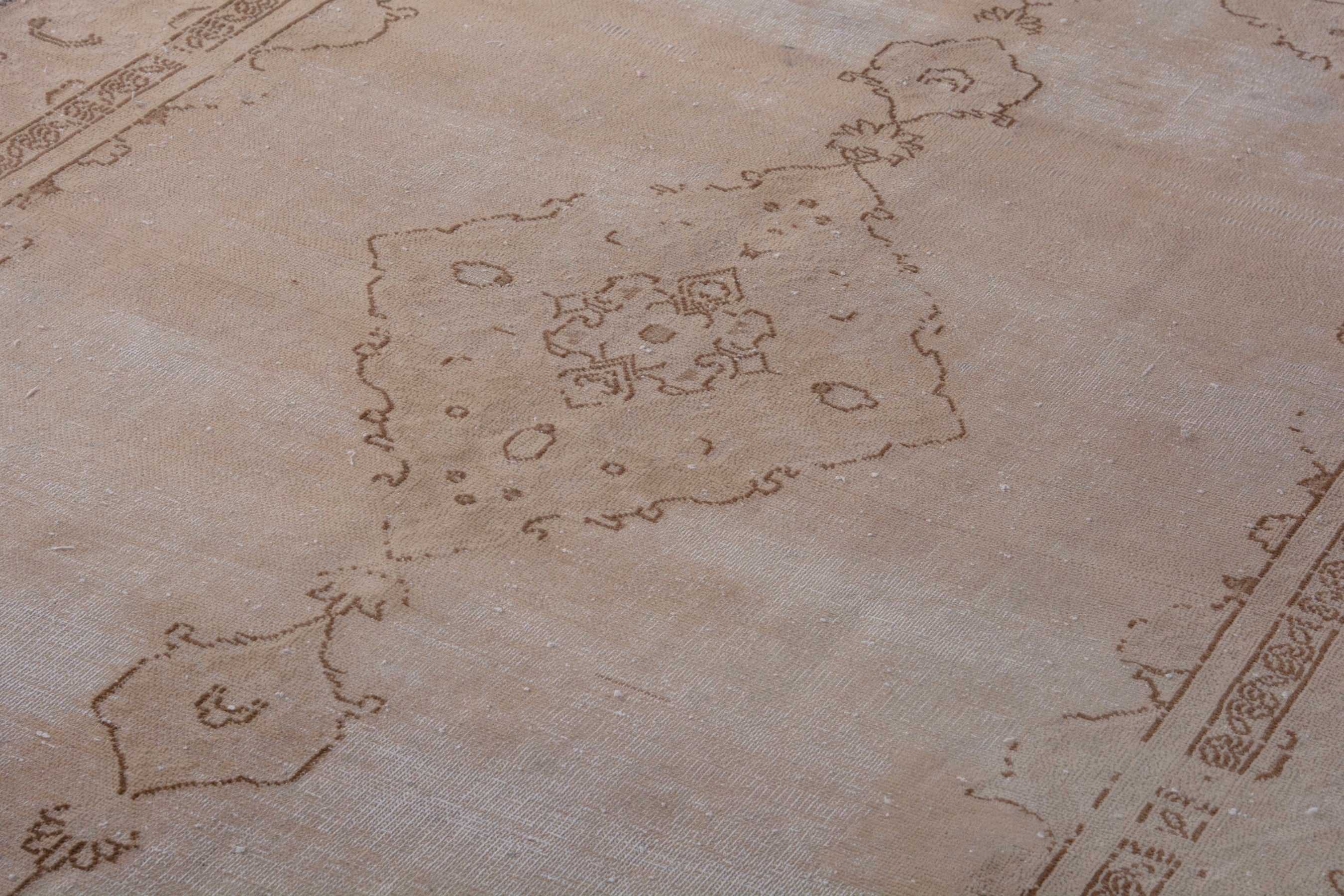 Turkish Anatolian accent rug in stone and greige, view 9 of 18