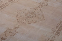 Turkish Anatolian accent rug in stone and greige, view 19 of 19