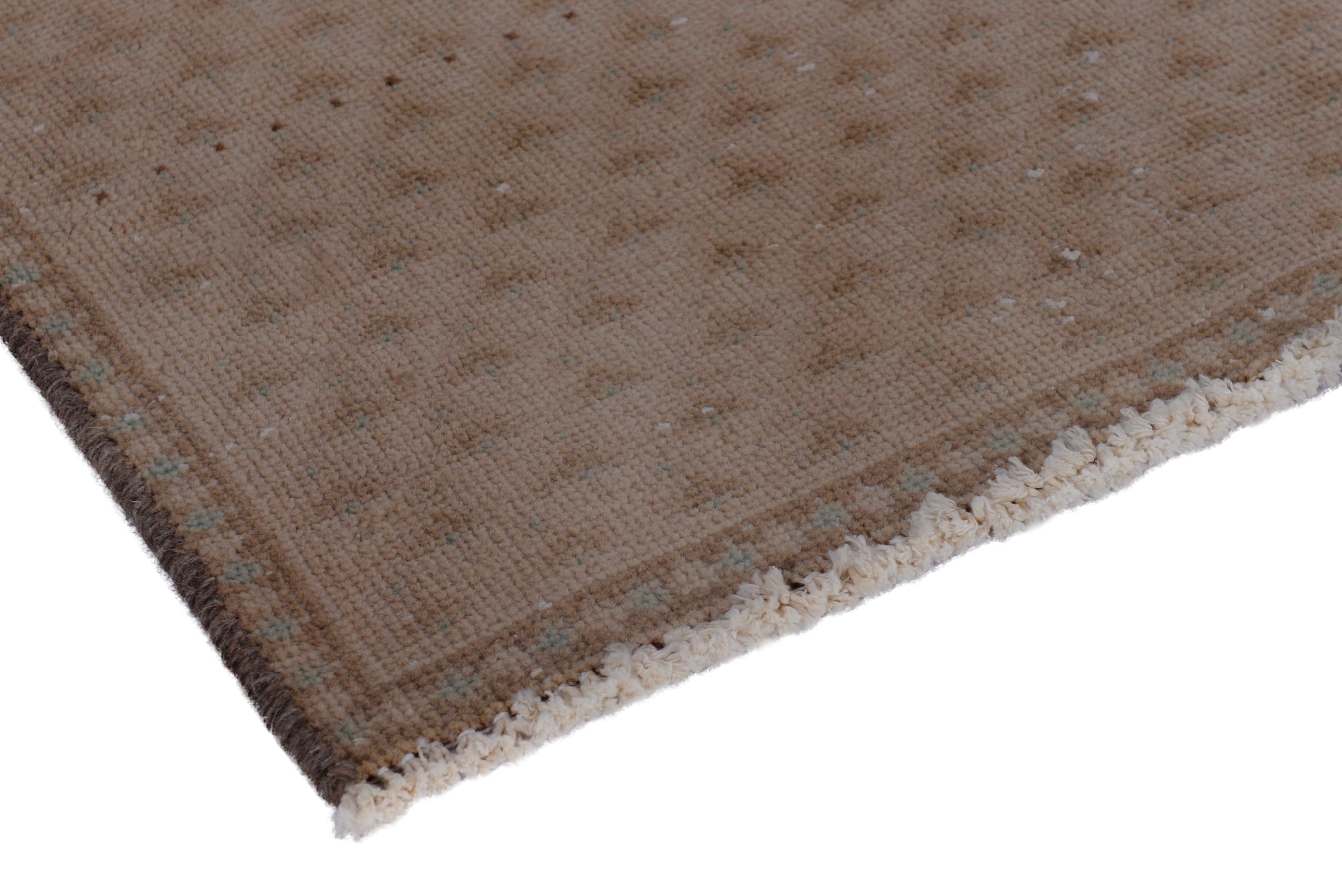 Persian Arak accent rug in taupe, view 4 of 18
