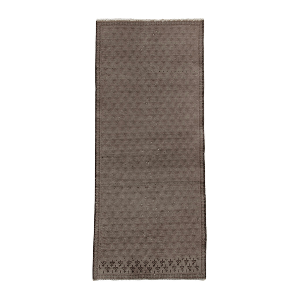 Persian Arak runner rug in taupe, 1'10" x 4'5"