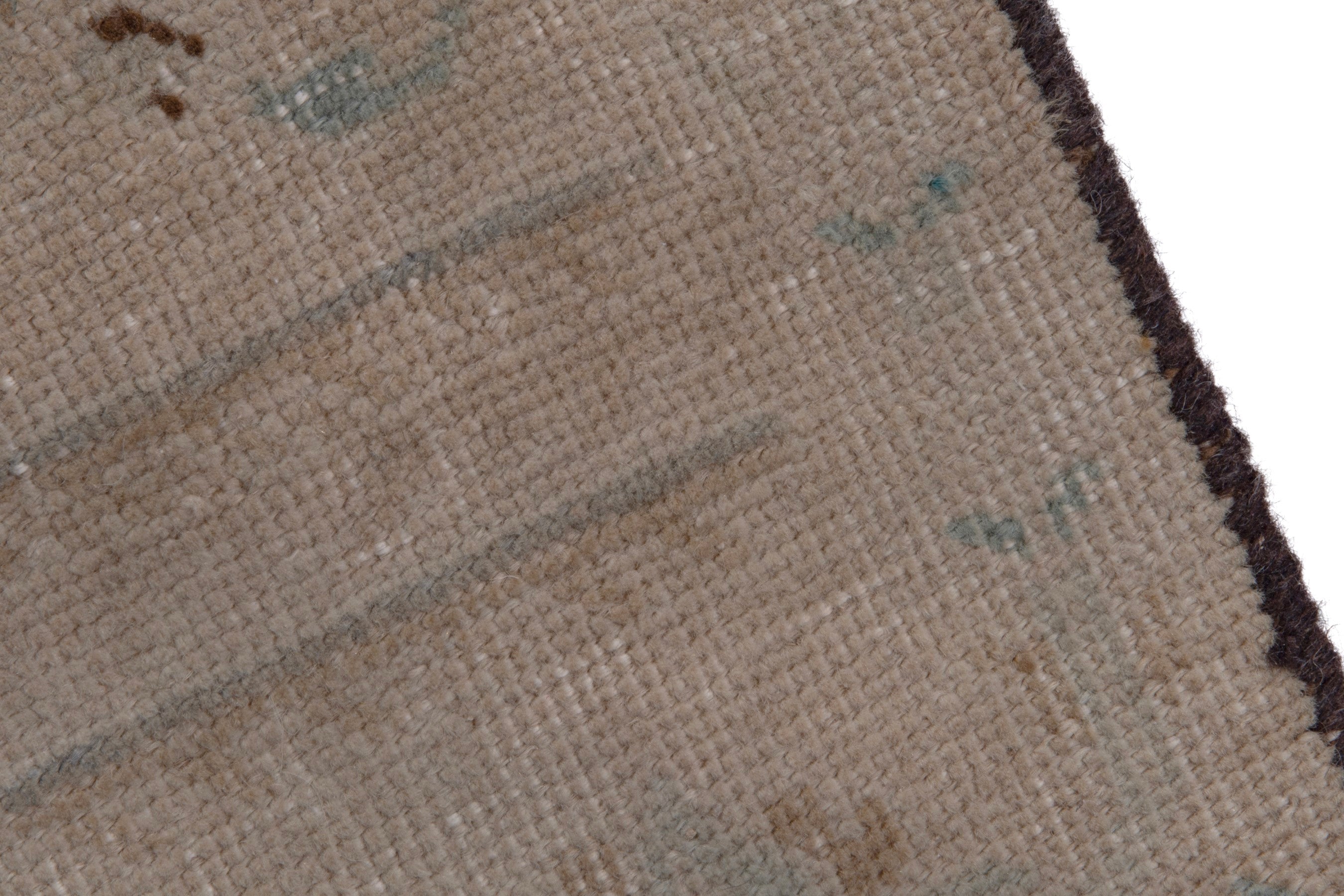 Persian Tabriz oversized rug in taupe and muted pink, view 7 of 18