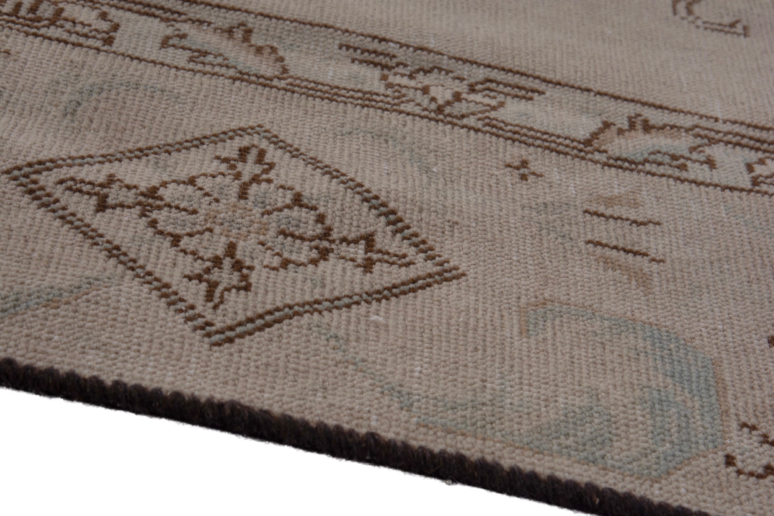 Persian Tabriz oversized rug in taupe and muted pink, view 8 of 18