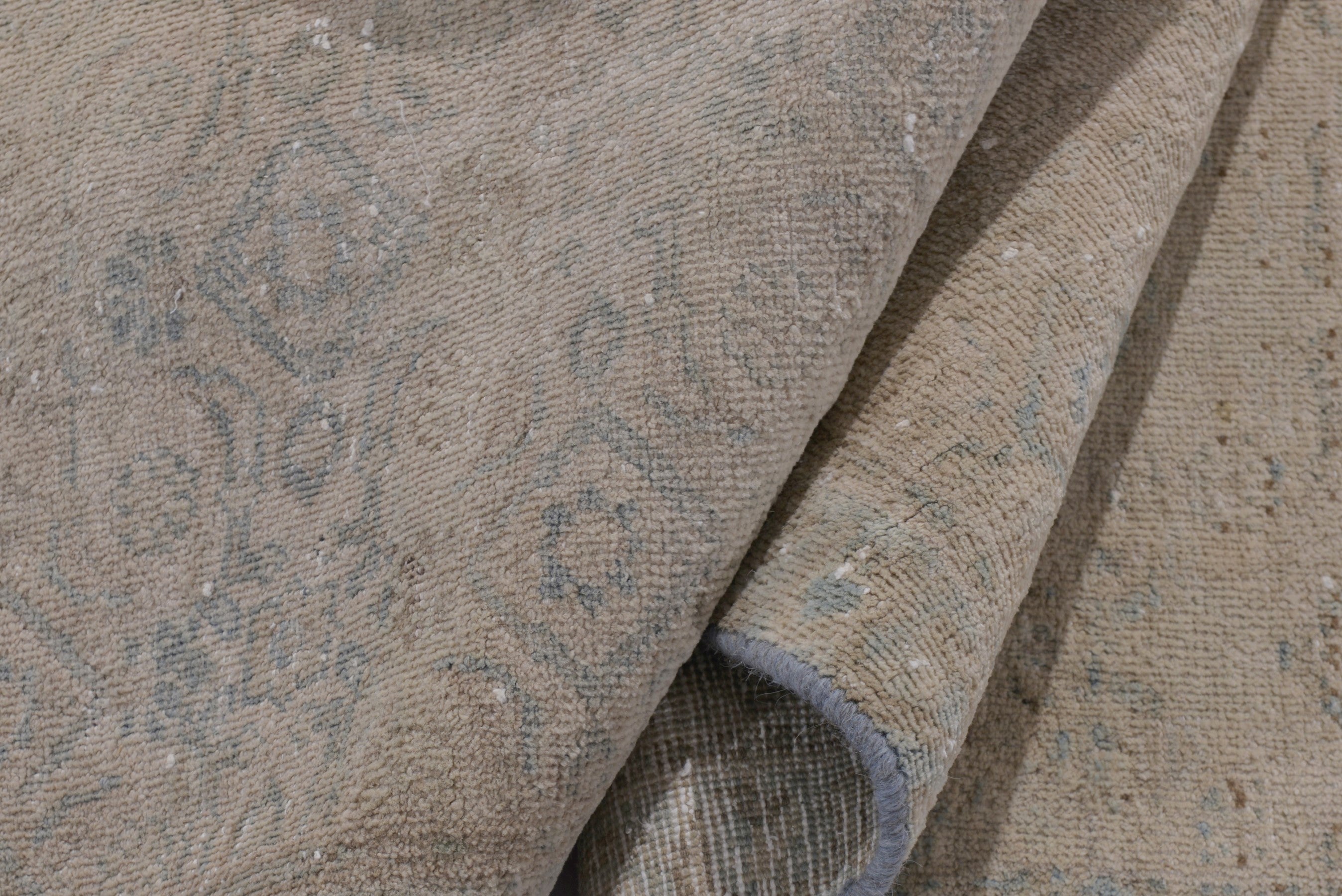 Persian Mahal runner rug in taupe and greige, view 14 of 17