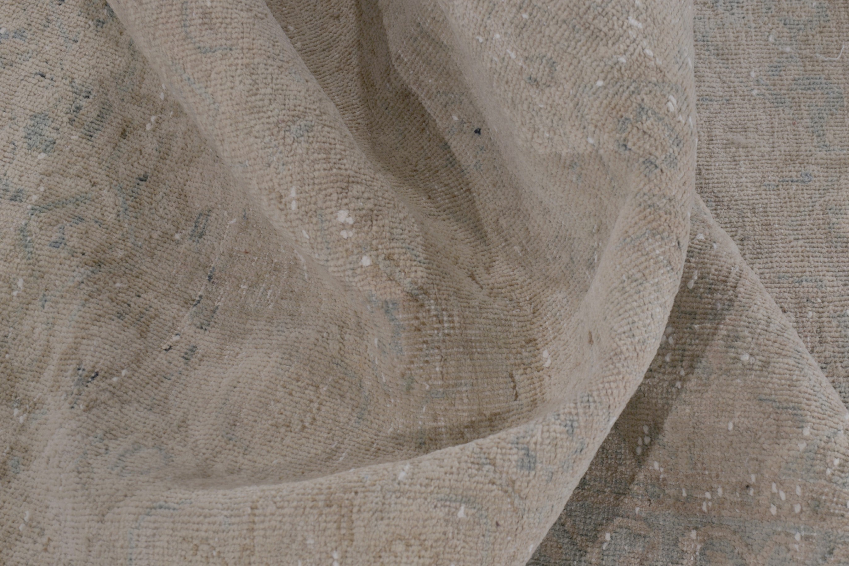 Persian Mahal runner rug in taupe and greige, view 16 of 17