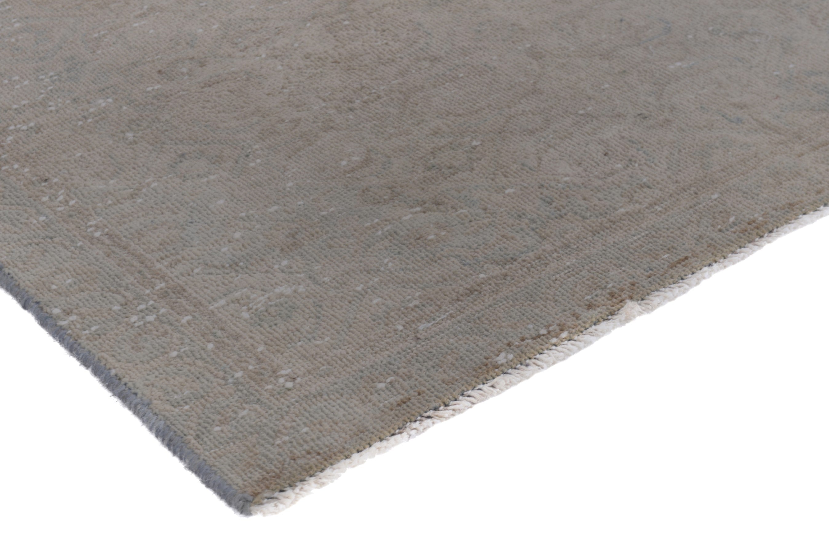 Persian Mahal runner rug in taupe and greige, view 4 of 17