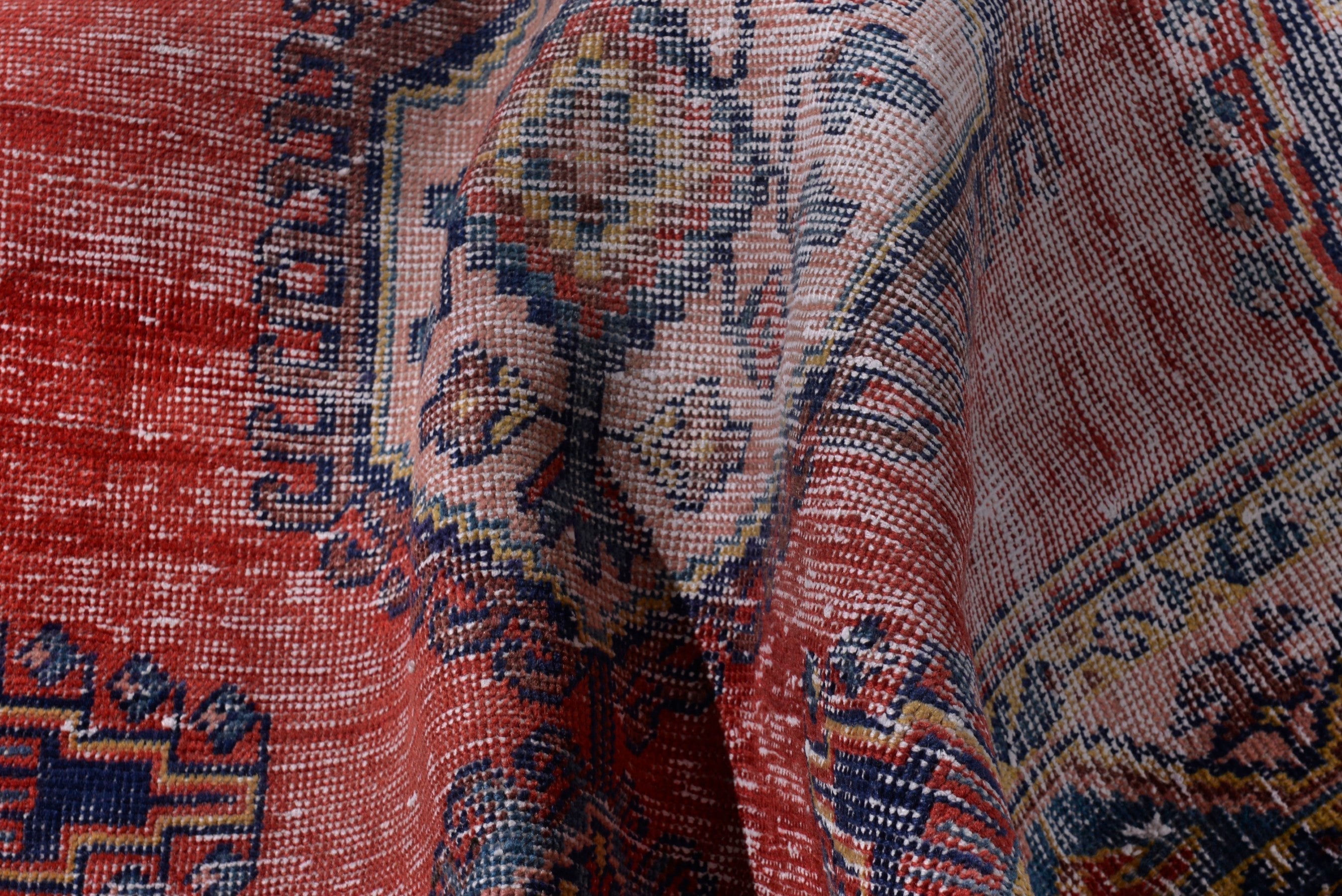 Persian Vist accent rug in faded red and denim, view 15 of 18