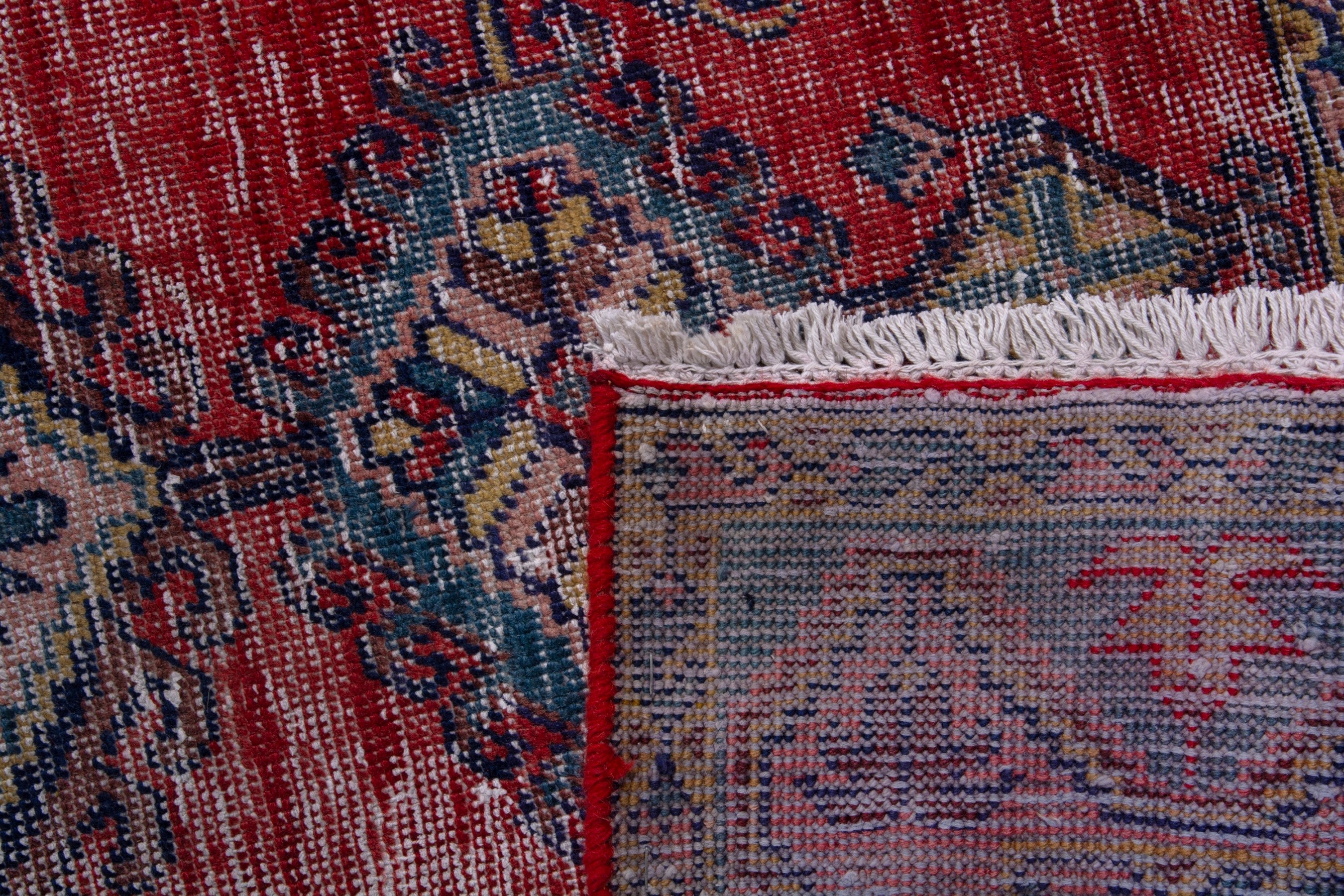 Persian Vist accent rug in faded red and denim, view 18 of 18