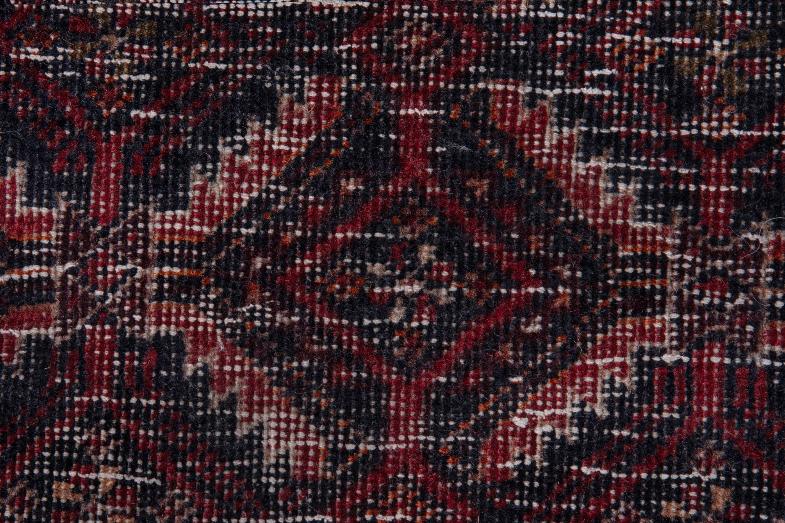 Persian Baluch runner rug in burgundy and rust, view 11 of 18