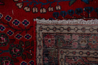 Turkish Anatolian runner rug in deep red and navy, view 15 of 22