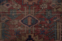 Turkish Anatolian runner rug in terracotta and navy, view 4 of 18