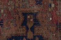 Turkish Anatolian runner rug in terracotta and navy, view 5 of 18